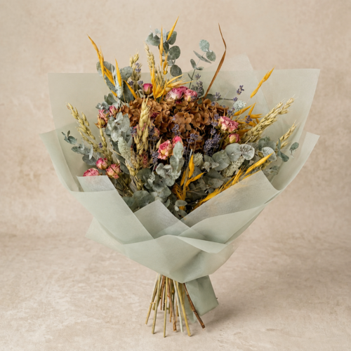 Ramo romántico Gadea – Flor seca y preservada