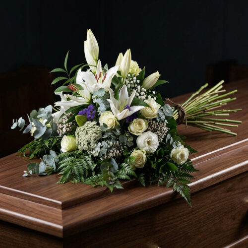 Ramo de flores en colores neutros